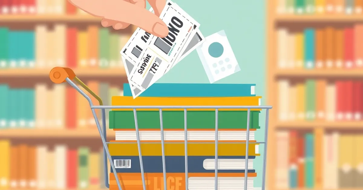 Stacking Three Coupons Beats One Big Code 24% on Book Carts